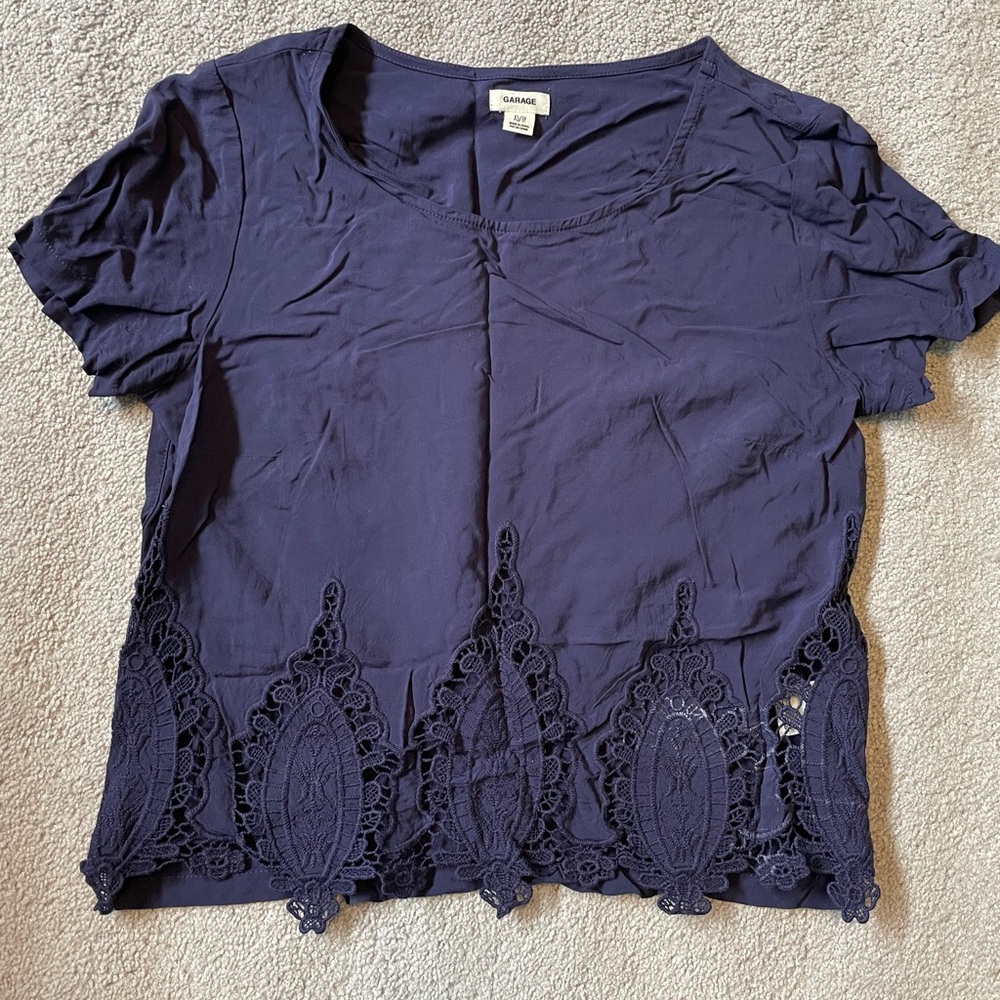 3/$20 | Garage - Crop Top with Lace Detail